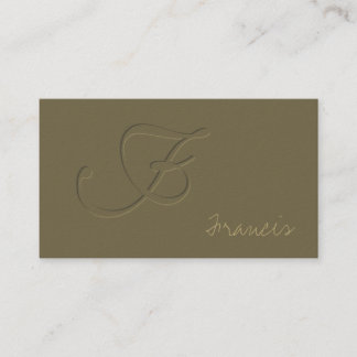 Carte De Visite Gravez en refief