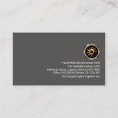 Carte De Visite Gray Elegance Design moderne fondateur PDG (Dos)