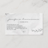 Carte De Visite Gray Flower Pottery Ceramic Artist Tool sculpture (Dos)