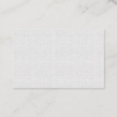 Carte De Visite Gray Linen Look Generic Rewards (Dos)