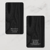 Carte De Visite Gray moderne élégant Gestionnaire professionnel (Devant / Derrière)