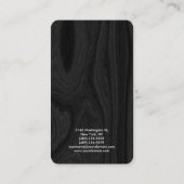 Carte De Visite Gray moderne élégant Gestionnaire professionnel (Dos)