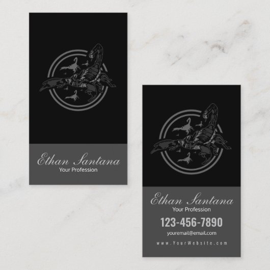 Carte De Visite GRAY Scorpion (Devant / Derrière)