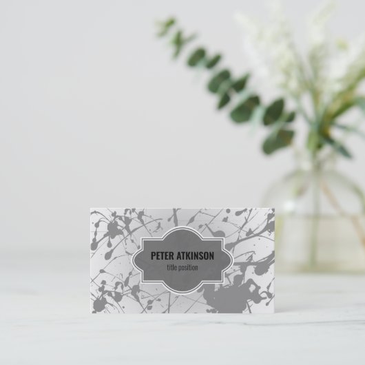 Carte De Visite Gray Splash (Debout devant)