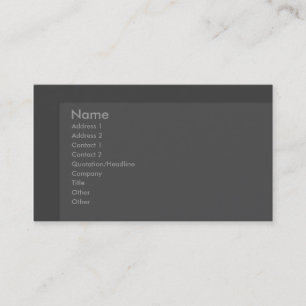 Carte de visite Gray Stone