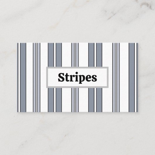 Carte De Visite Gray Stripes (Devant)