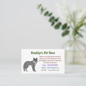 Carte De Visite Gray wolf with pipe cartoon (Debout devant)