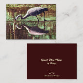 Carte De Visite Great Blue Heron Fishing ATC (Devant / Derrière)