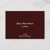 Carte De Visite Great Blue Heron Fishing ATC (Dos)