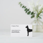 Carte De Visite Great dane, (Debout devant)