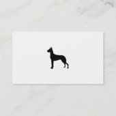 Carte De Visite Great dane, (Dos)