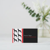 Carte De Visite Great Dane Professional good to read Business Card (Debout devant)