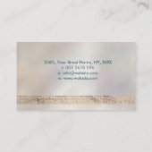 Carte De Visite Grec Key Grec Mélange Monogramme Abalone Or (Dos)