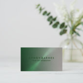 Carte de visite Green and Gray Sheen (Debout devant)