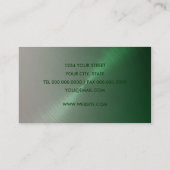 Carte de visite Green and Gray Sheen (Dos)
