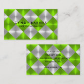 Carte de visite Green and Gray Tiles (Devant / Derrière)
