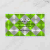 Carte de visite Green and Gray Tiles (Dos)