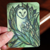 Carte De Visite Green Barn Owl 