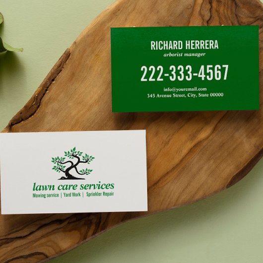 Carte De Visite Green Bonsai Parcours De Jardinage