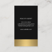 Carte De Visite Green Building Icon Immobilier Lux Gold Trier (Dos)