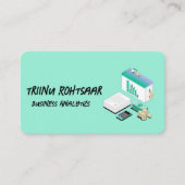 Carte De Visite Green Business Analytics (Devant)