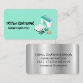Carte De Visite Green Business Analytics (Devant / Derrière)