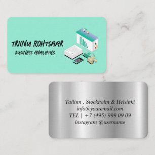 Carte De Visite Green Business Analytics