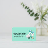 Carte De Visite Green Business Analytics (Debout devant)