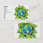 Carte De Visite Green_Earth (2), Nom, Adresse 1, Adresse 2, Co... (Devant / Derrière)