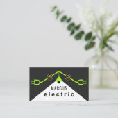 Carte De Visite Green Electrical Rooftop Wiring Frame (Debout devant)