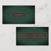 Carte de visite Green Faux (Devant / Derrière)