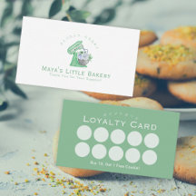 Green Floral Mixer Bakery Loyalty Rewards