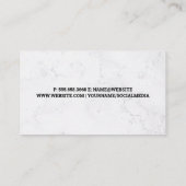 Carte De Visite Green Leaf Logo | Landscaper Working in Garden (Dos)