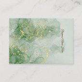 Carte De Visite Green Marble Store Earring Display Card (Devant)