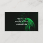 Carte De Visite Green Neon Lawncare & Grass Cutting (Dos)