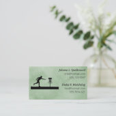 Carte De Visite Green Social calling card-Disc Golf (Debout devant)