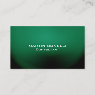 Carte De Visite Green Special Unique Plain propre
