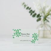 Carte De Visite Green Vines Design d'entreprise (Debout devant)