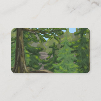 Carte De Visite Green Woods