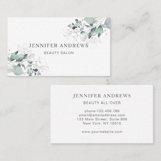 Carte de visite Greenery (Devant / Derrière)