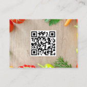 Carte De Visite Greengrocage Fruit & Légumes Code QR Business Ca (Dos)