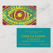 Carte De Visite Grenat et or (Devant / Derrière)