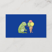 Carte De Visite Grenouille à crème glacée (Dos)