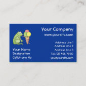 Carte De Visite Grenouille à crème glacée (Devant)