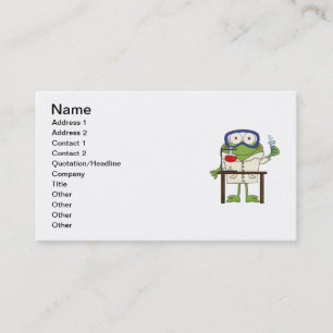 Carte De Visite Grenouille dans le laboratoire de la Science