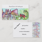 Carte De Visite Grenouille de lecture (Devant / Derrière)