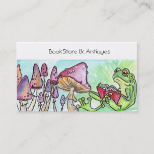 Carte De Visite Grenouille de lecture
