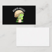 Carte De Visite Grenouille Et Champignons (Devant / Derrière)