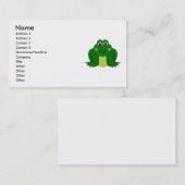 Carte De Visite Grenouille hippie cool (Devant / Derrière)