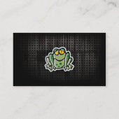Carte De Visite Grenouille mignonne ; Cool (Dos)